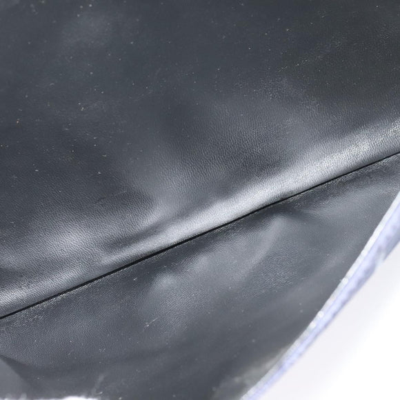 Burberrys Shoulder Bag Canvas Navy Gold Auth SW1499