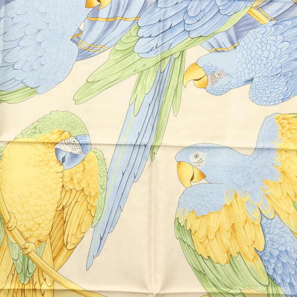 Salvatore Ferragamo Scarf Silk Blue Auth SW1502