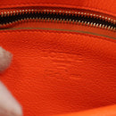 LOEWE Anagram Amazona 36 Hand Bag Suede Leather Beige Gold Auth SW1510-19