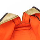 LOEWE Anagram Amazona 36 Hand Bag Suede Leather Beige Gold Auth SW1510-21