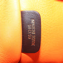 LOEWE Anagram Amazona 36 Hand Bag Suede Leather Beige Gold Auth SW1510-12