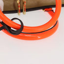 LOEWE Anagram Amazona 36 Hand Bag Suede Leather Beige Gold Auth SW1510-7