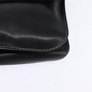 LOEWE Shoulder Bag Leather Black Gold Auth SW1512-14