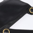 LOEWE Shoulder Bag Leather Black Gold Auth SW1512-6