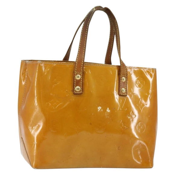 LOUIS VUITTON Monogram Vernis Reade PM Hand Bag Beige M91334 LV Auth SW1514