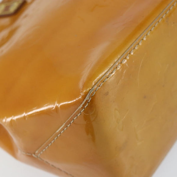 LOUIS VUITTON Monogram Vernis Reade PM Hand Bag Beige M91334 LV Auth SW1514