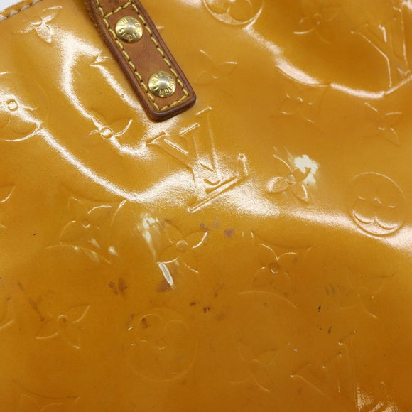 LOUIS VUITTON Monogram Vernis Reade PM Hand Bag Beige M91334 LV Auth SW1514