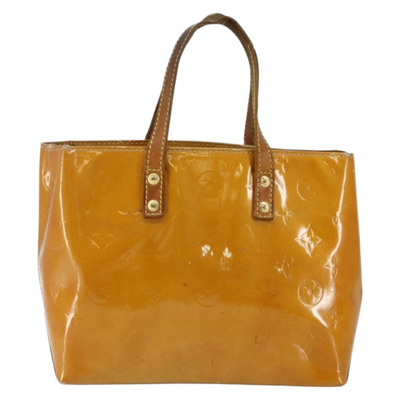 LOUIS VUITTON Monogram Vernis Reade PM Hand Bag Beige M91334 LV Auth SW1514