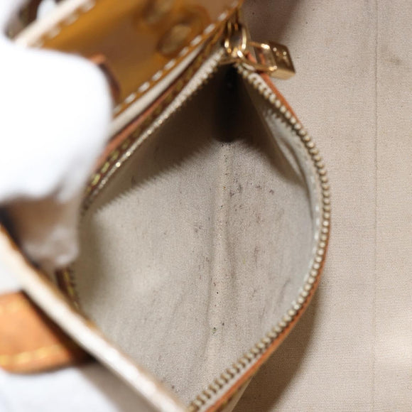 LOUIS VUITTON Monogram Vernis Reade PM Hand Bag Beige M91334 LV Auth SW1514