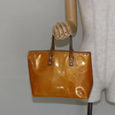 LOUIS VUITTON Monogram Vernis Reade PM Hand Bag Beige M91334 LV Auth SW1514-22