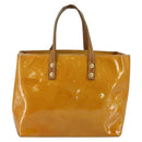 LOUIS VUITTON Monogram Vernis Reade PM Hand Bag Beige M91334 LV Auth SW1514-2
