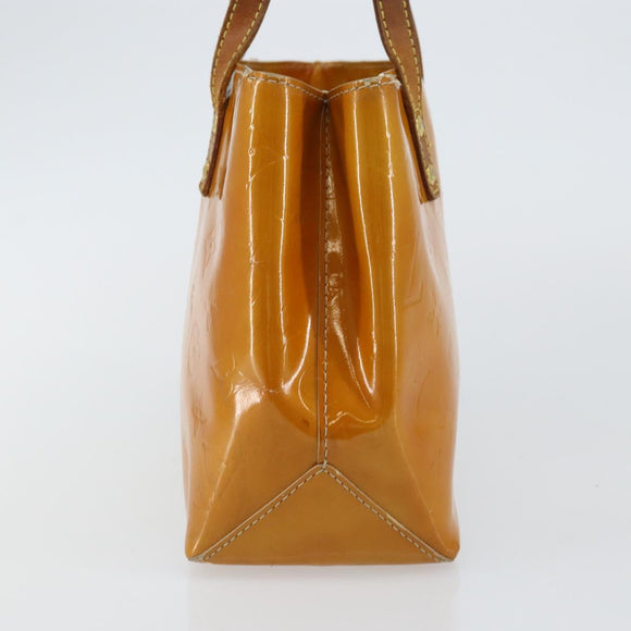 LOUIS VUITTON Monogram Vernis Reade PM Hand Bag Beige M91334 LV Auth SW1514