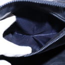 CELINE Macadam Canvas Boston Bag Navy Gold Auth SW1516-11