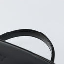 GUCCI Bamboo Hand Bag Enamel Black Gold 000 3270 0323 Auth SW1517-8