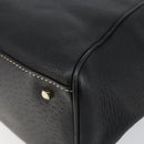 Salvatore Ferragamo Tote Bag Leather Black Gold Auth SW1521-15