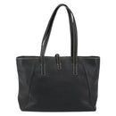 Salvatore Ferragamo Tote Bag Leather Black Gold Auth SW1521-2