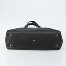 Salvatore Ferragamo Tote Bag Leather Black Gold Auth SW1521-5
