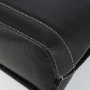 VALENTINO Hand Bag Leather Black Gold Auth SW1523-15