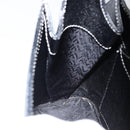 VALENTINO Hand Bag Leather Black Gold Auth SW1523-19