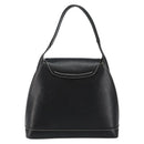 VALENTINO Hand Bag Leather Black Gold Auth SW1523-2