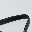 VALENTINO Hand Bag Leather Black Gold Auth SW1523-8