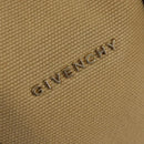 GIVENCHY Lucrezia Hand Bag Canvas Leather 2way Beige Gold Auth SW1524-18