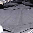 GIVENCHY Lucrezia Hand Bag Canvas Leather 2way Beige Gold Auth SW1524-11