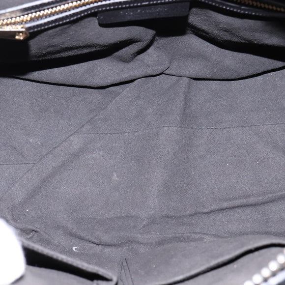 GIVENCHY Lucrezia Hand Bag Canvas Leather 2way Beige Gold Auth SW1524