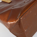 LOUIS VUITTON Monogram Vernis Reade PM Hand Bag Bronze M91146 LV Auth SW1525-9