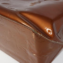 LOUIS VUITTON Monogram Vernis Reade PM Hand Bag Bronze M91146 LV Auth SW1525-15