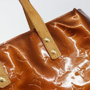 LOUIS VUITTON Monogram Vernis Reade PM Hand Bag Bronze M91146 LV Auth SW1525-17
