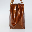 LOUIS VUITTON Monogram Vernis Reade PM Hand Bag Bronze M91146 LV Auth SW1525-3