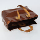 LOUIS VUITTON Monogram Vernis Reade PM Hand Bag Bronze M91146 LV Auth SW1525-6