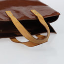 LOUIS VUITTON Monogram Vernis Reade PM Hand Bag Bronze M91146 LV Auth SW1525-7