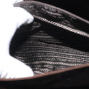 PRADA Chain Hand Bag Satin Brown Gold Auth SW1527-23