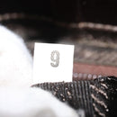 PRADA Chain Hand Bag Satin Brown Gold Auth SW1527-12