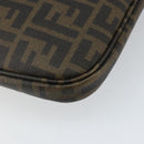 FENDI Zucca Canvas PC Case Black Brown Auth SW1528-11