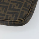 FENDI Zucca Canvas PC Case Black Brown Auth SW1528-13