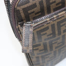 FENDI Zucca Canvas PC Case Black Brown Auth SW1528-18