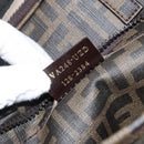 FENDI Zucca Canvas PC Case Black Brown Auth SW1528-21