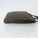 FENDI Zucca Canvas PC Case Black Brown Auth SW1528-4