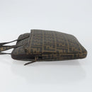 FENDI Zucca Canvas PC Case Black Brown Auth SW1528-5