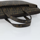FENDI Zucca Canvas PC Case Black Brown Auth SW1528-7