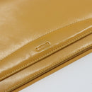 LOEWE Shoulder Wallet Bag Leather Yellow Auth SW1530-18