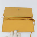 LOEWE Shoulder Wallet Bag Leather Yellow Auth SW1530-19