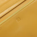 LOEWE Shoulder Wallet Bag Leather Yellow Auth SW1530-20
