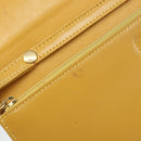 LOEWE Shoulder Wallet Bag Leather Yellow Auth SW1530-9