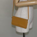 LOEWE Shoulder Wallet Bag Leather Yellow Auth SW1530-23