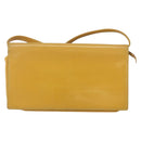 LOEWE Shoulder Wallet Bag Leather Yellow Auth SW1530-2