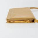 LOEWE Shoulder Wallet Bag Leather Yellow Auth SW1530-3